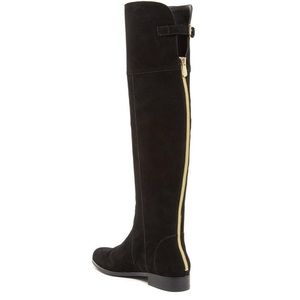 Charles by Charles David gold zipper boots